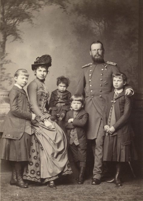 Lopold de Bavire Gisle Louise Marie de Habsbourg-Lorraine et leurs enfants